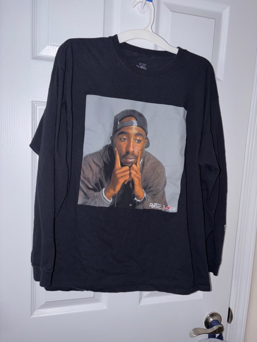 Black Long-Sleeve Tupac Shakur